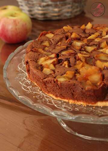 Le Tarteau (Mi-tarte mi-gâteau) choco, pommes, noisettes