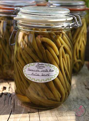 Les conserves à la saumure (haricots verts)