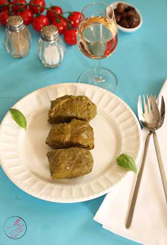 Les Dolmas (feuilles de vignes farcies à la grecque)