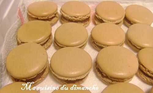 Macaron ganache chocolat / caramel