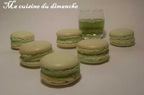 Macarons à la Chartreuse verte