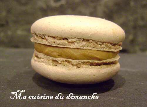 Macarons au café