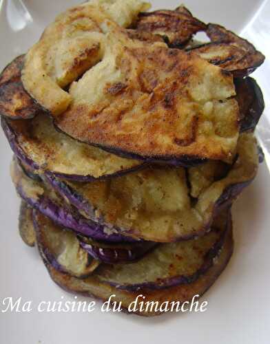 Melanzane fritte (aubergines frites)