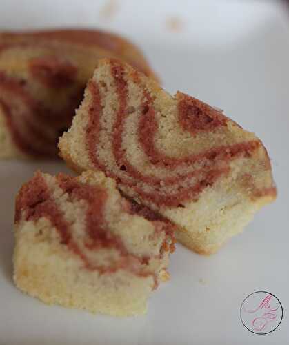 Mini cakes marbrés vanille & fraise