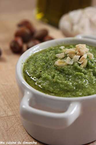 Pesto salade verte, noisettes & pecorino