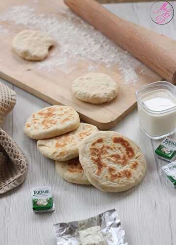 Petits pains au tartare (façon cheese Naans)