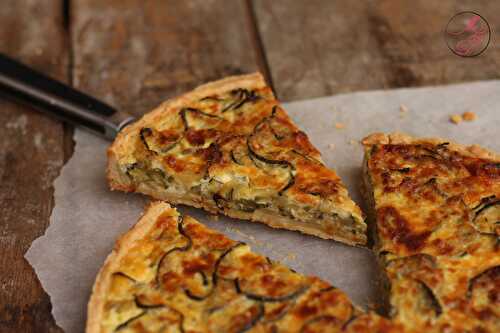 Quiche à la courgette, oignon & parmesan