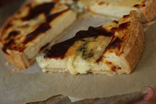 Quiche au céleri & au bleu du Vercors