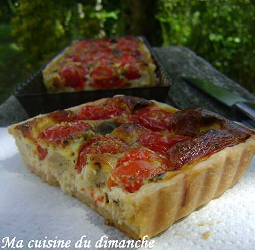 Quiche aux tomates cerises et câpres