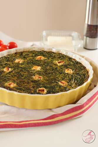 Quiche sans pâte aux épinards & à la feta