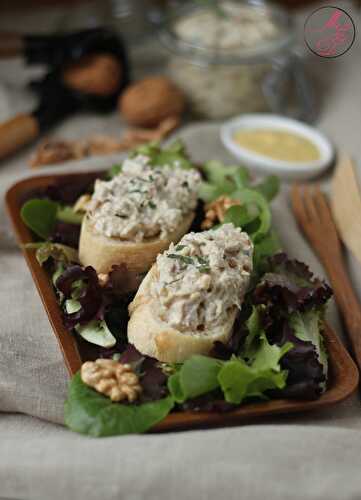 Rillette de poulet aux noix et moutarde {concours « Cuisinez local »}