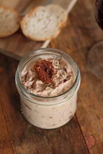 Rillettes de thon, ricotta & tomates séchées