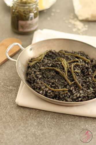 Risotto à l’encre de seiche, comme à Venise