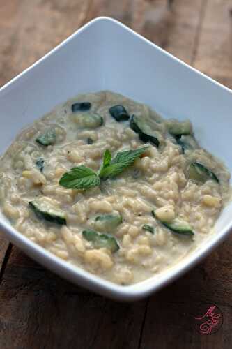 Risotto crémeux aux courgettes