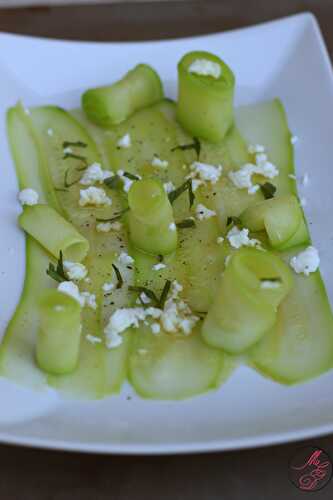 Salade de courgettes feta & menthe