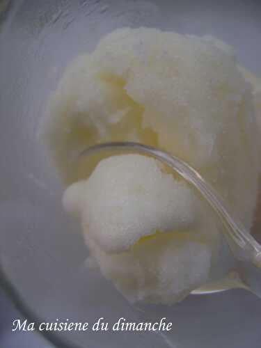 Sorbet au citron