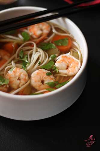 Soupe chinoise aux crevettes