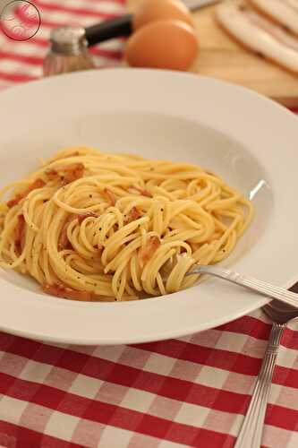 Spaghetti alla Carbonara (comme en Italie !)