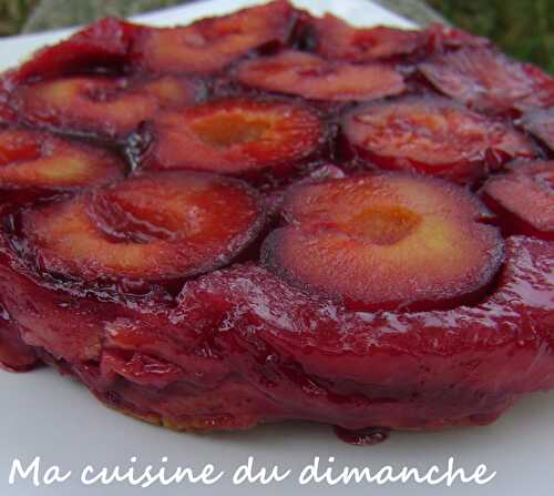 Tarte tatin aux prunes