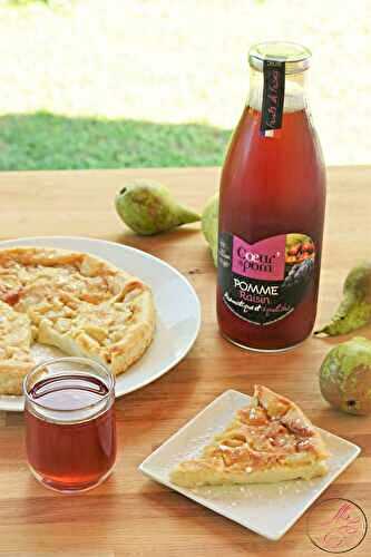 Flan aux poires & au lait d’amande