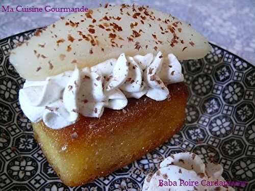 Baba Poire Cardamome Chantilly Vanille
