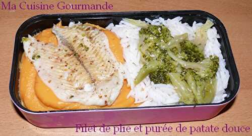 Bento time! Filet de plie brocoli patate douce