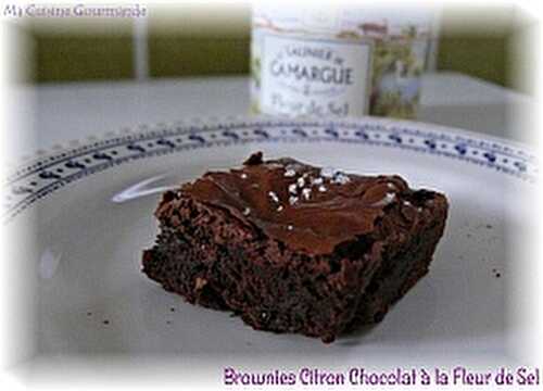 Brownie Citron Chocolat et Fleur de sel