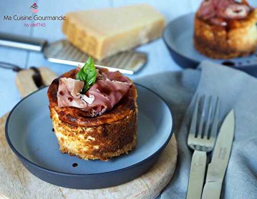 Cheesecake Parmigiano Reggiano et Prosciutto di Parma