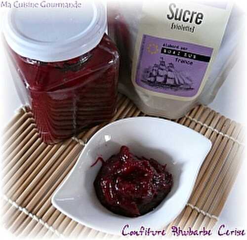 Confiture Rhubarbe Cerise