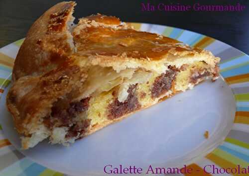 Galette 2014 : Crème d’amande et Chocolat, pâte feuilletée maison