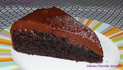 Gâteau Amandes Chocolat et sa Ganache Chocolat