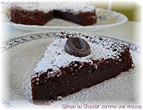 Gâteau au Chocolat comme une mousse