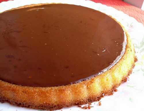 Gâteau Vanillé et son Coulis de Chocolat