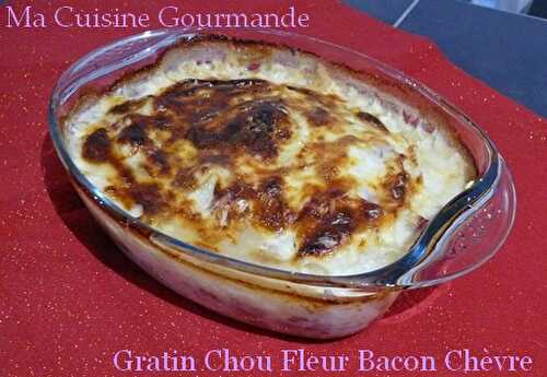 Gratin de Chou Fleur Bacon et Chèvre