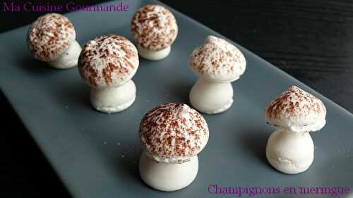 Idée déco de noël : Champignons en Meringue