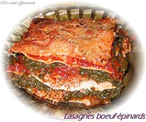 Lasagnes Boeuf Epinards