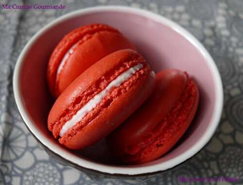 Macarons aux Fraises