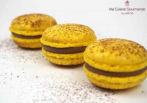 Macarons Chocolat au Lait Passion {Pierre Hermé}