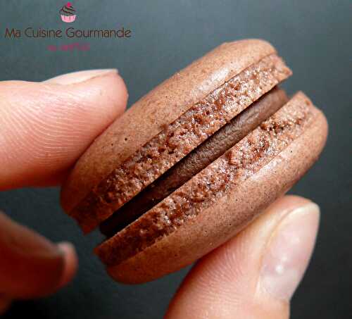 Macarons Chocolat Noisettes {100% végétal}