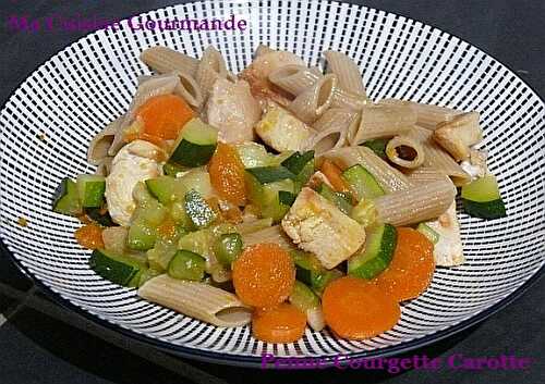 Penne Poulet Courgettes et Carottes