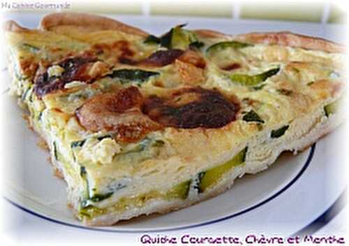 Quiche Courgette Chèvre et Menthe