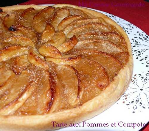 Tarte aux Pommes sur Lit de Compote Pomme-Vanille-Tonka