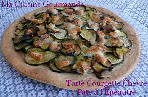 Tarte Courgette Chèvre et sa Pâte à l’Épeautre