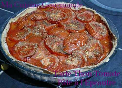 Tarte Thon Tomate et Pâte à l’épeautre