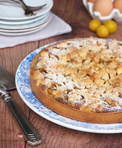 Tarte Crumble Mirabelle Pistache