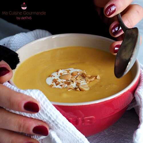 Velouté de Butternut, Cacahuète et Cardamome