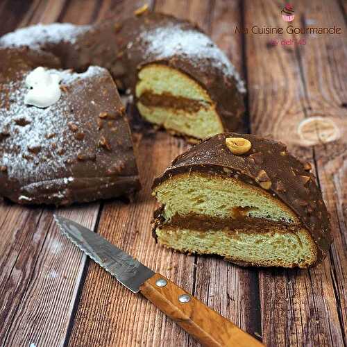 Couronne Briochée Caramel et Praliné