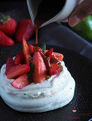 Pavlova aux Fraises