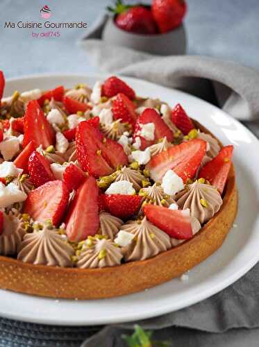 Tarte Fraise Pistache