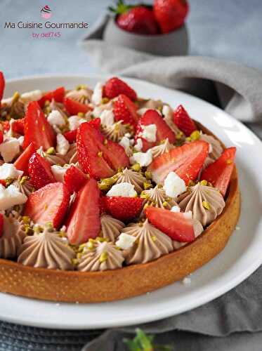 Tarte Fraise Pistache